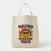 Nacho Average Taco Funny Food Pun Comic Style トートバッグ (裏面)
