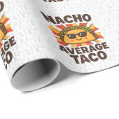Nacho Average Taco Funny Food Pun Comic Style ラッピングペーパー (ロールコーナー)