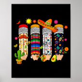 Nacho Average Teacher Cinco De Mayo Fiesta Mexican ポスター (正面)