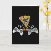 Nacho Gaming Cinco De Mayo Funny Video-game Contro カード (黄色い花)