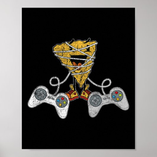 Nacho Gaming Cinco De Mayo Funny Video-game Contro ポスター (正面)