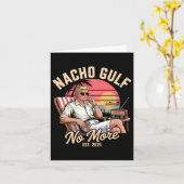 Nacho Gulf No More Funny Trump Vacation 2025 カード (黄色い花)