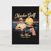 Nacho Gulf No More Funny Trump Vacation 2025 Usa _ カード (黄色い花)