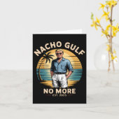 Nacho Gulf No More Funny Trump Vacation 2025 Usa 1 カード (黄色い花)