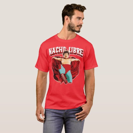 Nacho libre retro tシャツ (正面フル)