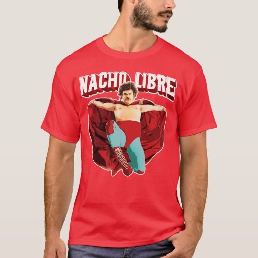 Nacho libre retro tシャツ (正面)