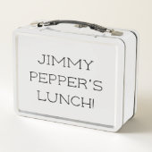 NACHO LUNCHパーソナライズされた Tortilla Chip with Cheese メタルランチボックス (裏面)