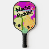 Nacho Paddle Taco-Themed with Personality ピックルボールラケット (正面)