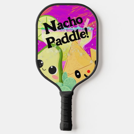 Nacho Paddle Taco-Themed with Personality ピックルボールラケット (裏面)