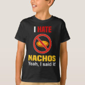 Nachosシャツおもしろいが嫌いNachosアンチN Tシャツ (正面)