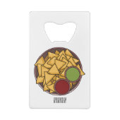 Nachos cartoon illustration  クレジットカード栓抜き (裏面)