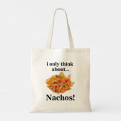 Nachos Food I Only 考え About Nachos トートバッグ (裏面)