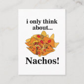 Nachos Food I Only 考え About Nachos 名刺 (正面)