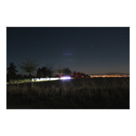 Nachtaufnahme Landschaft フォトプリント