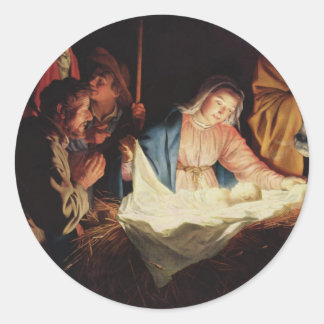 nacimiento- navidad ラウンドシール