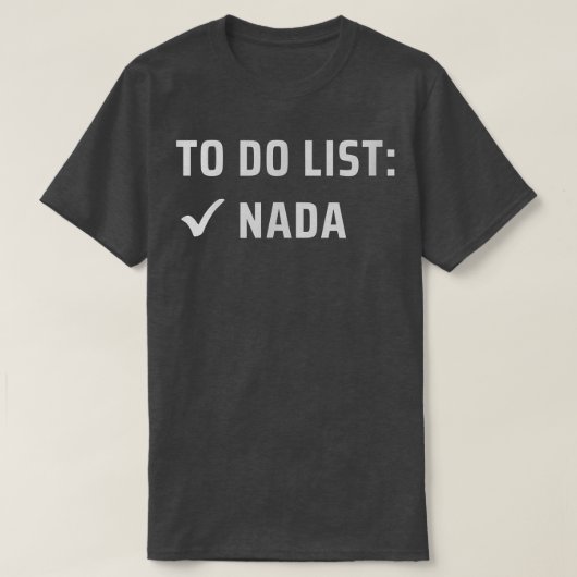 Nadaをリストするには Tシャツ (デザイン正面)