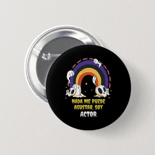Nada Me Asusta Soy Actor - Halloween Arcoiris 缶バッジ (正面&裏面)