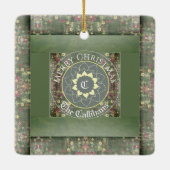 "Nada te turbe"サン・テレサ・デ・アビラ/グリーティンカスタムグ セラミックオーナメント (裏面)