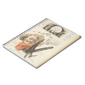 Nadarの(「La Lune」の1820-1910年の)とびらは、出版します ノートブック (左側)