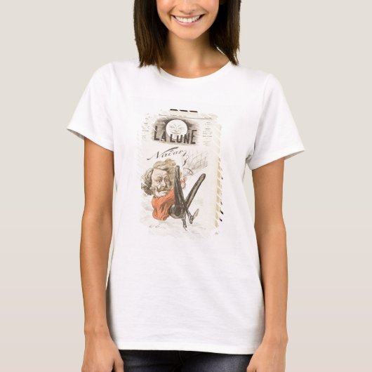 Nadar (1820-1910) 「La Lune」のタイトルページ、発行 Tシャツ (正面)