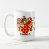 Nadeau、起源、意味および頂上 コーヒーマグカップ (左)