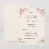 Nadeshiko Wedding RSVP Card (正面/裏面)