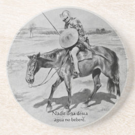 Nadieのdigaのdestaのagua beberé無し- Quijote del Cent コースター