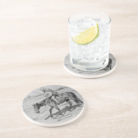 Nadieのdigaのdestaのagua beberé無し- Quijote del Cent コースター (側面)