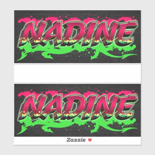 Nadine Vorname Name Graffiti Aufkleber Sticker シール (シート)