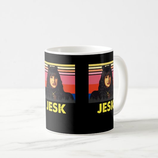 Nadja Jesk影の中で私たちが何を行うヴィンテージ おもしろい コーヒーマグカップ (正面右)