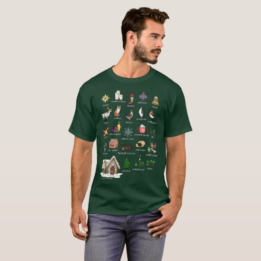 Nadolig Christmas Tシャツ (正面フル)