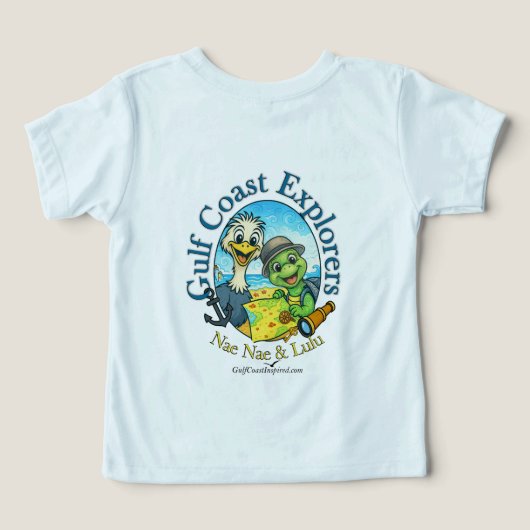 Nae Nae & Lulu Adventures Toddler T-Shirt (デザイン裏面)