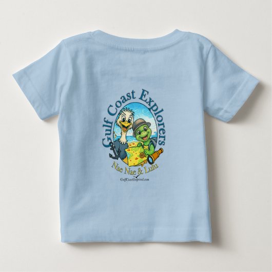 Nae Nae & Lulu Gulf Coast Explorers  ベビーTシャツ (裏面)