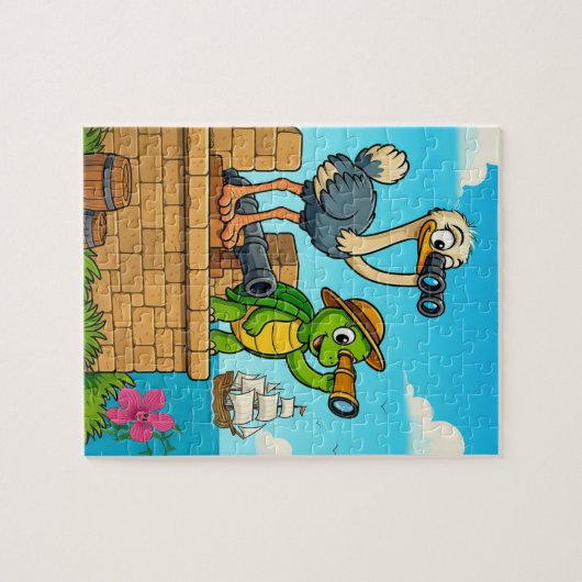 Nae Nae &nLulu Adventures Explore a Fort Puzzle ジグソーパズル (横)