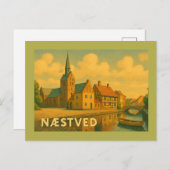 Næstved Denmark Church ポストカード (正面/裏面)