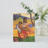 'Nafea Faa Ipoipo' - Paul Gauguin ポストカード (スタンド正面)