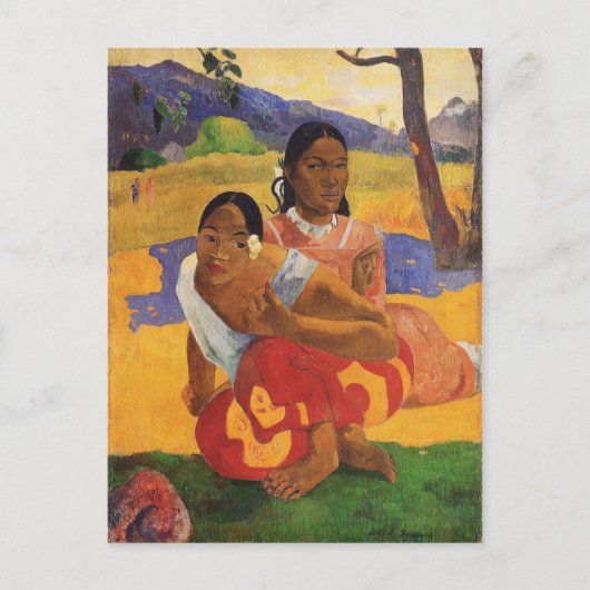 'Nafea Faa Ipoipo' - Paul Gauguin ポストカード (正面)