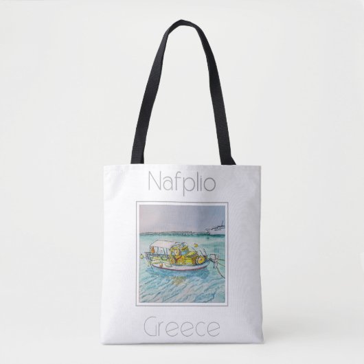 Nafplio Greeceの旅行ポスター トートバッグ (正面)
