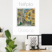 Nafplio Greeceの旅行ポスター ポスター (ホームオフィス)