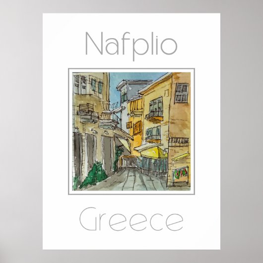 Nafplio Greeceの旅行ポスター ポスター (正面)