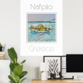 Nafplio Greeceの旅行ポスター ポスター (ホームオフィス)