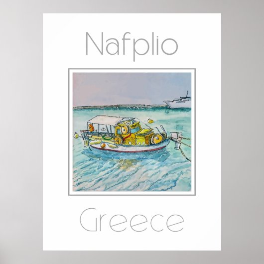 Nafplio Greeceの旅行ポスター ポスター (正面)