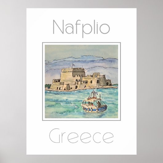 Nafplio Greeceの旅行ポスター ポスター (正面)