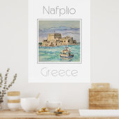 Nafplio Greeceの旅行ポスター ポスター (キッチン)