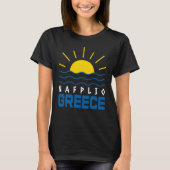 Nafplio Greece Sunshine And Sea Waves Women's Tシャツ (正面)