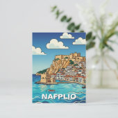 Nafplio Greece Travel ポストカード (スタンド正面)