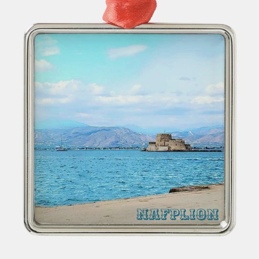 Nafplion Greece Souvenir Ornament メタルオーナメント (正面)