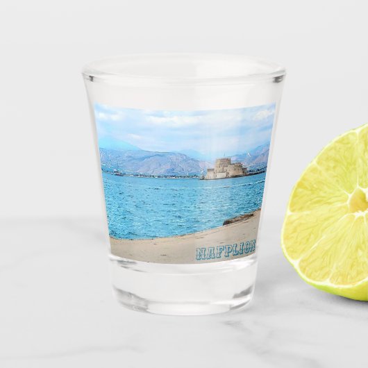 Nafplion Greece Souvenir Shot Glass ショットグラス (正面)