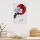 Nagai Crane Poster  Matte Art Print. Japanese ポスター (キッチン)