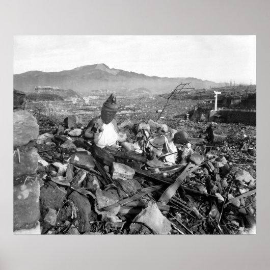 Nagasaki Japan After the Atomic Bomb ポスター (正面)